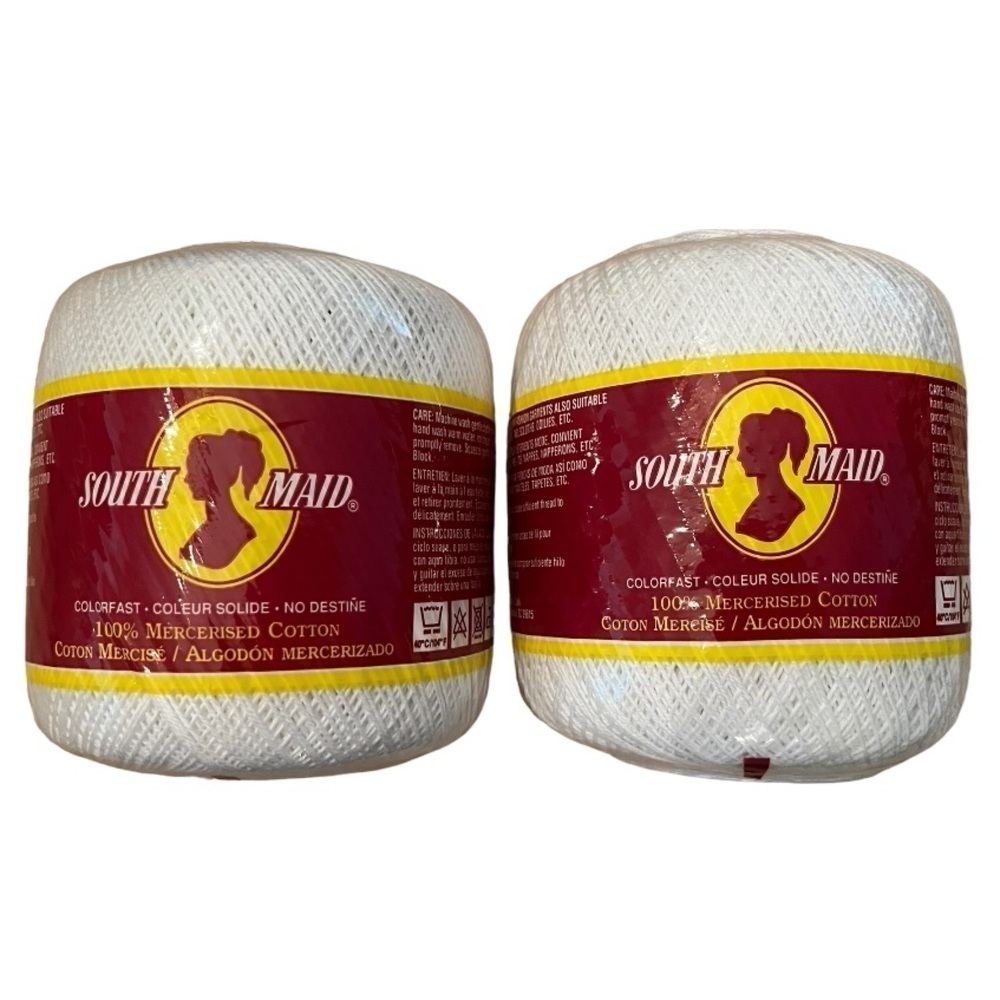 South Maid 100% Mercerized Cotton (2 pack) Size 10